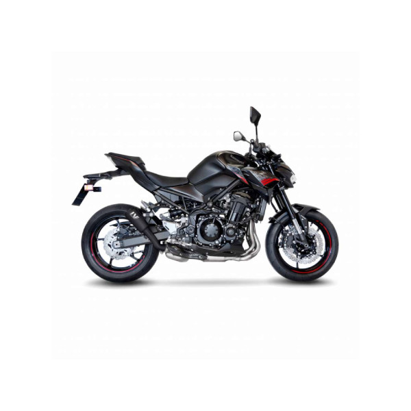 Випускний глушник LeoVince LV-10 Full Black Slip-On, Чорна Нержавіюча Сталь для Kawasaki Z 900 20-