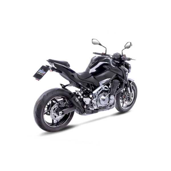 Випускний глушник LeoVince LV-10 Full Black Slip-On, Чорна нержавіюча сталь для Kawasaki Z 900 / A2 18-