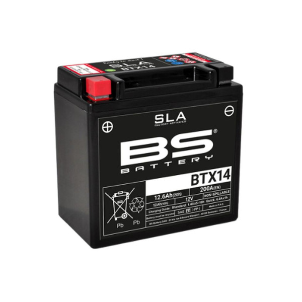 Безобслуговий акумулятор BS Battery BTX14 (FA) залитий