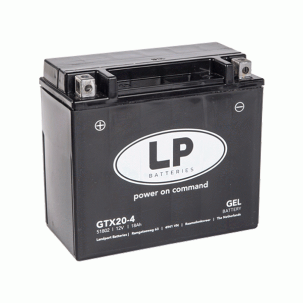 Гелевий акумулятор Landport GTX20-4 для Moto Guzzi
