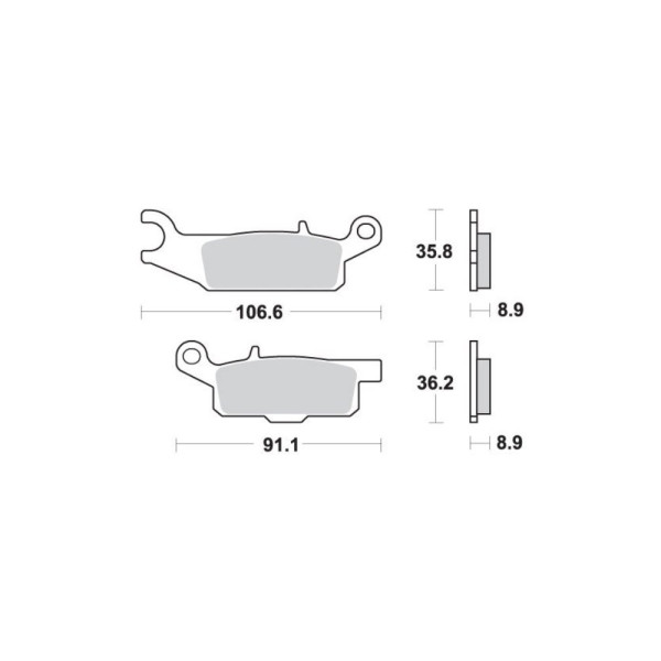 гальмівні кліпси SBS 851 SI
