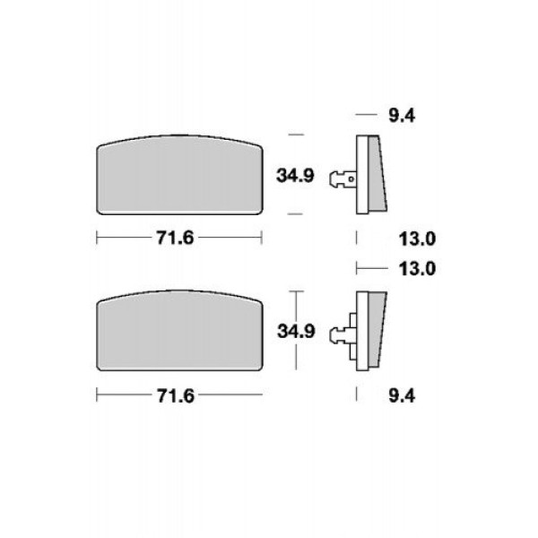 гальмівні колодки SBS 520 HF