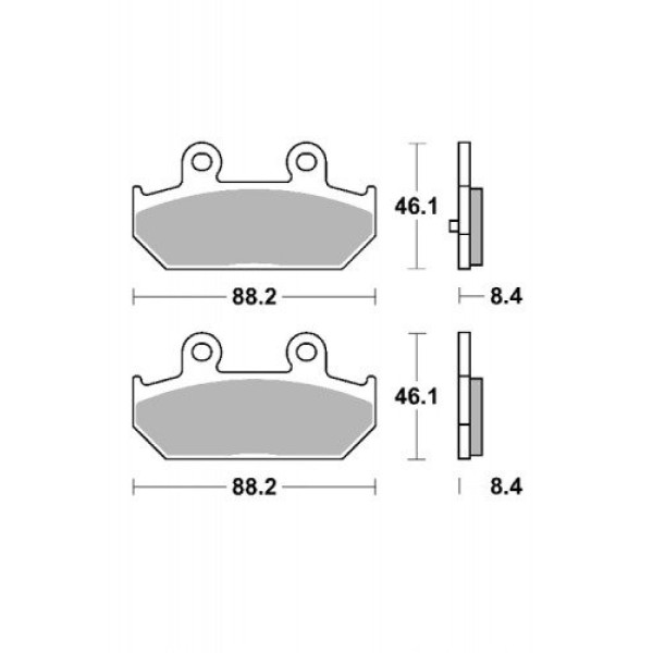 гальмівні колодки SBS 182 MS