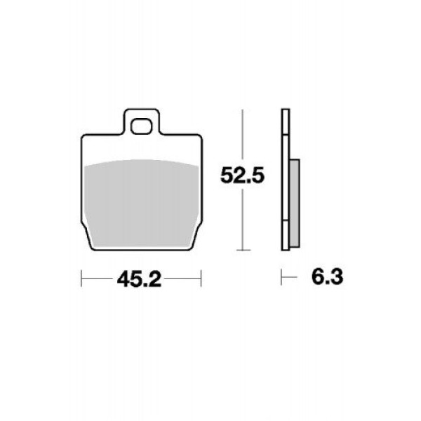 гальмівні колодки SBS 145 HF