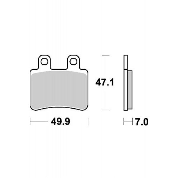 гальмівні колодки SBS 167 HF