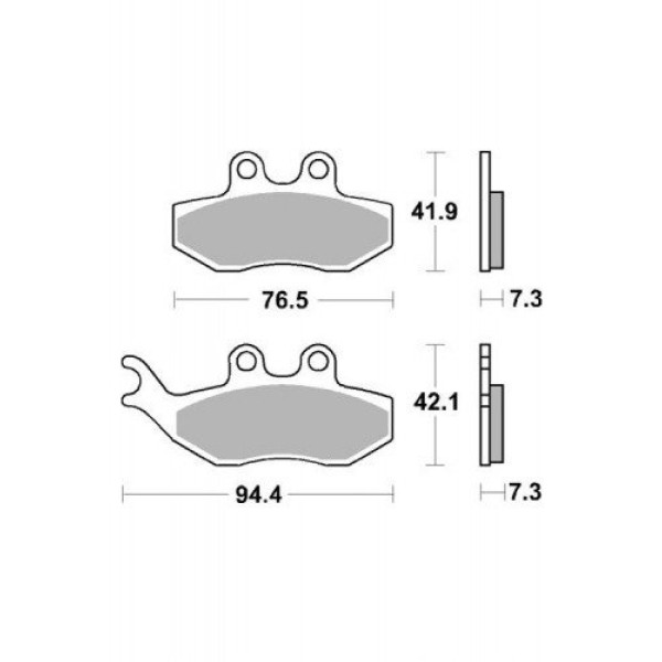 гальмівні колодки SBS 168 HF