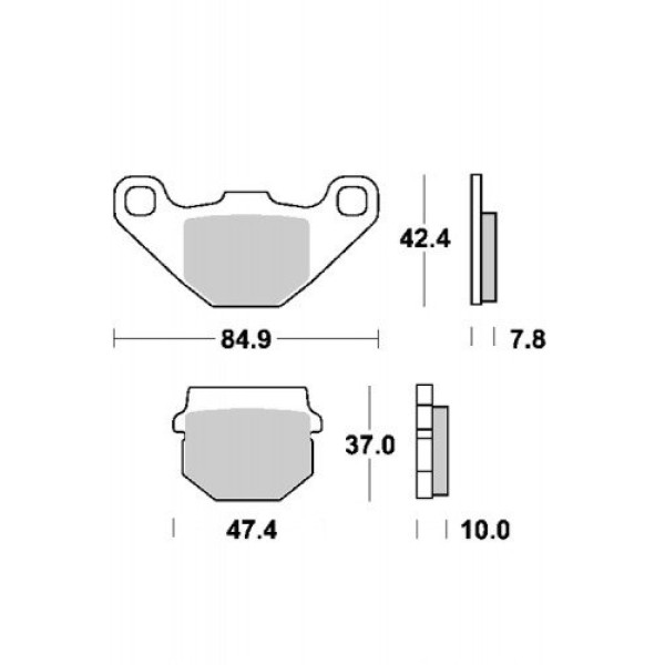 гальмівні колодки SBS 105 HF