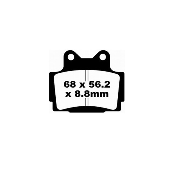 Гальмівні колодки EBC FA104 68 x 56.2 x 8.8mm на задній віс