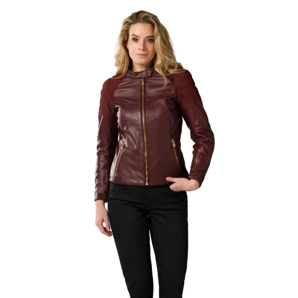 Жіноча мотоциклетна шкіряна куртка REV’IT! London червона