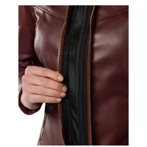 Жіноча мотоциклетна шкіряна куртка REV’IT! London червона