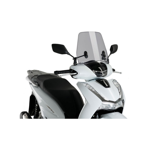 Вітрове скло Puig (Traffic) для Honda SCOOPY SH125i (20-), SCOOPY SH150i (20-21), SCOOPY SH350i (21-) легке затемнене