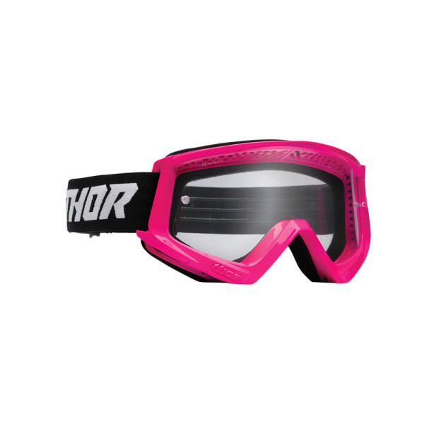 Дитячі мотоциклетні окуляри Thor Combat Racer флуоресцентні рожево-чорні