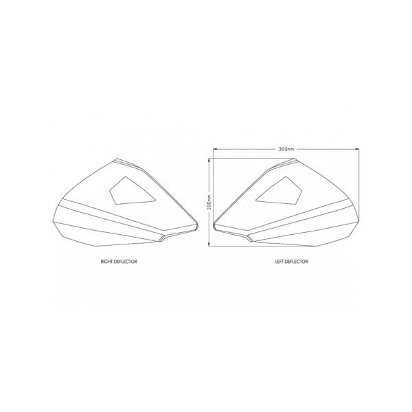 Бокові дефлектори верхньої обтічника Puig BMW (обрані моделі) легке затемнення