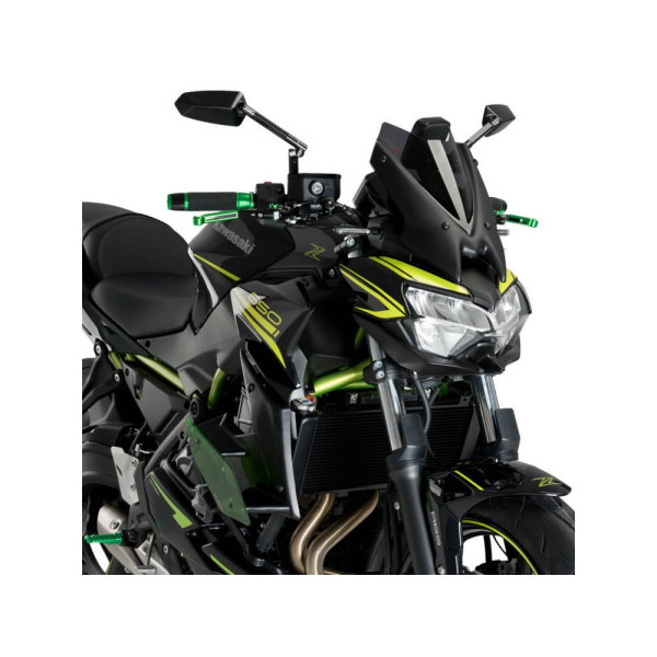 Вітрове скло Naked New Generation Puig для Kawasaki Z650 (20-) сильно затемнене