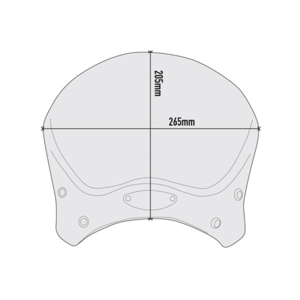 Алюмінієвий щиток GIVI 100ALB Moto Guzzi V7 III Stone Night Pack (19-20) креплення в комплекті чорний