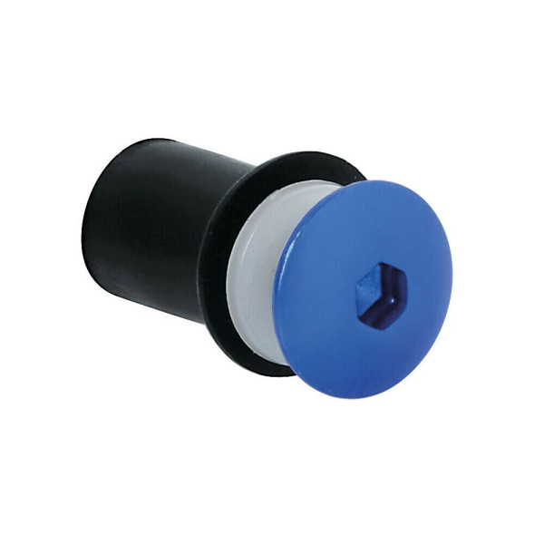 Гвинтики для обтічників і мотоциклетних вітрових стекол Lampa самозатягуючі сині 10 шт. M5