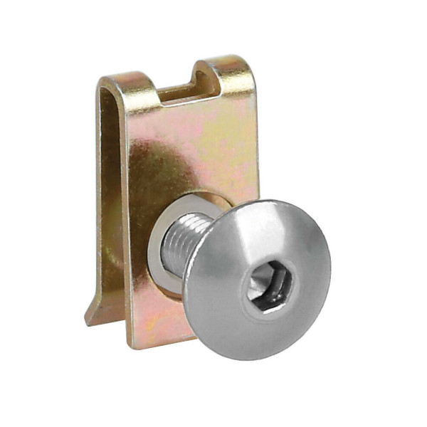 Гвинтики для обтічників Лампа з кріпильними пластинами сріблясті 10 шт. M5