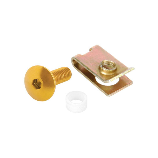 Гвинти для обтічників Лампа з кріпильними пластинами золоті 10 шт. M5