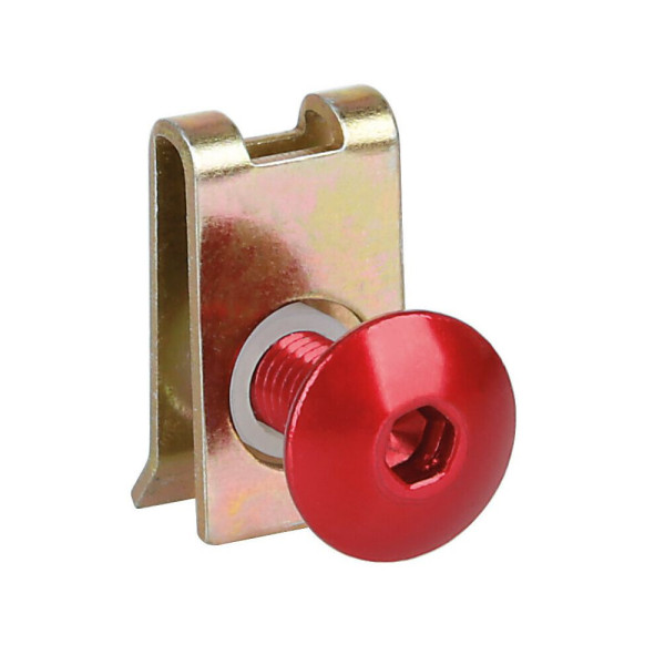 Гвинти для обтікачів Лампа з кріпильними пластинами червоні 10 шт. M5