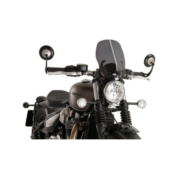 Вітрове скло PUIG Touring для Triumph Bonneville Bobber (17-) сильно затемнене