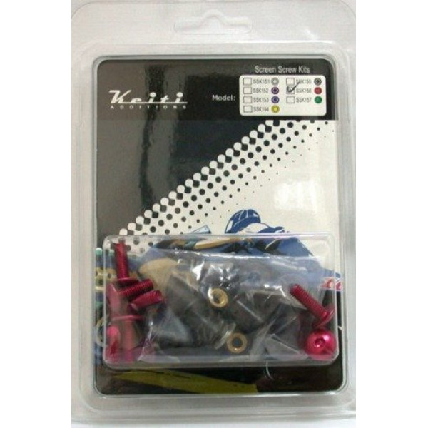 Гвинти кріплення KEITI для мотоциклетних щитків червоні