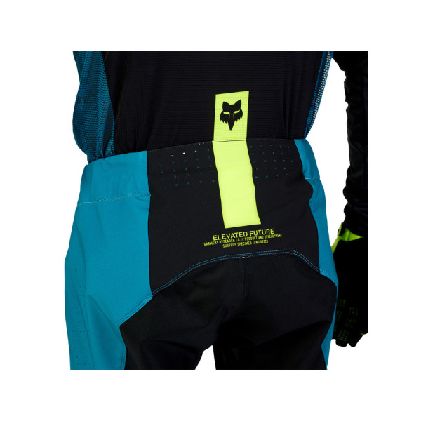 Кросові штани Fox Flexair Optical синьо-чорно-жовті
