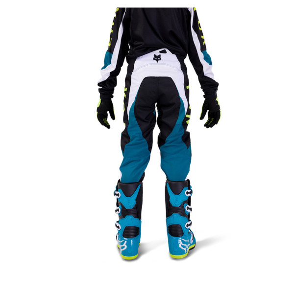 Кросові штани дитячі Fox 180 Nitro Junior чорні-білі-сині