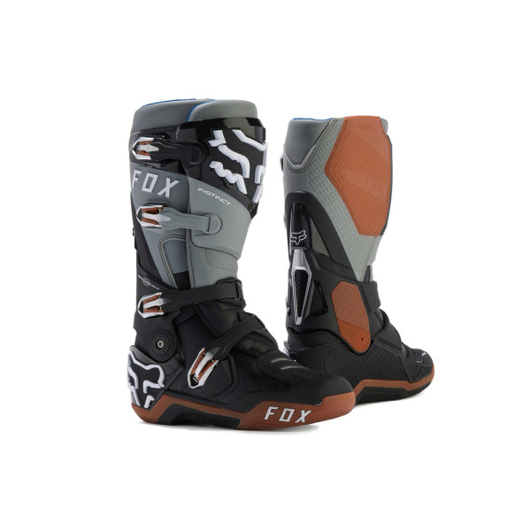 Бутси ендуро Fox Instinct чорні-сірі-коричневі