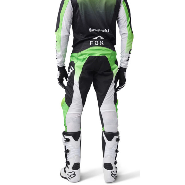 Кросові штани Fox 180 Kawasaki чорні-зелені