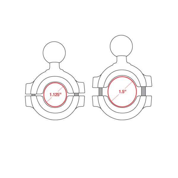 Кріплення RAM Torque з обертовою головкою, що монтується до рами керма