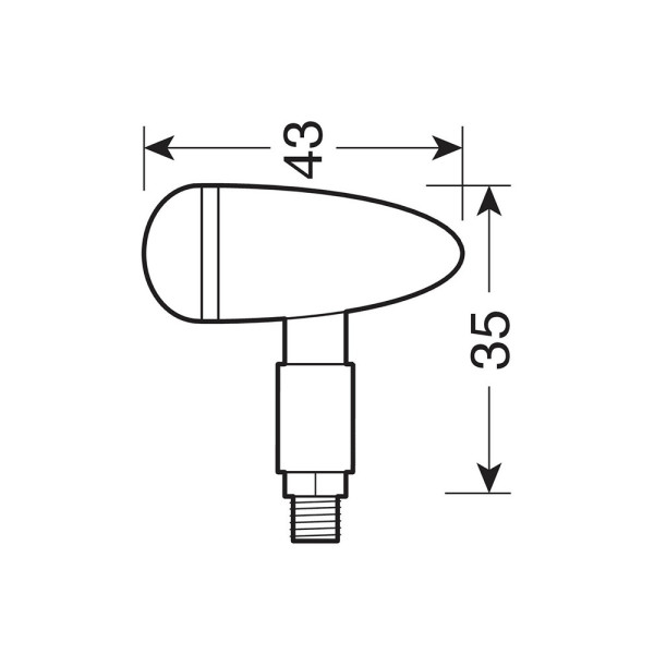 Поворотники Лампа Drop срібні