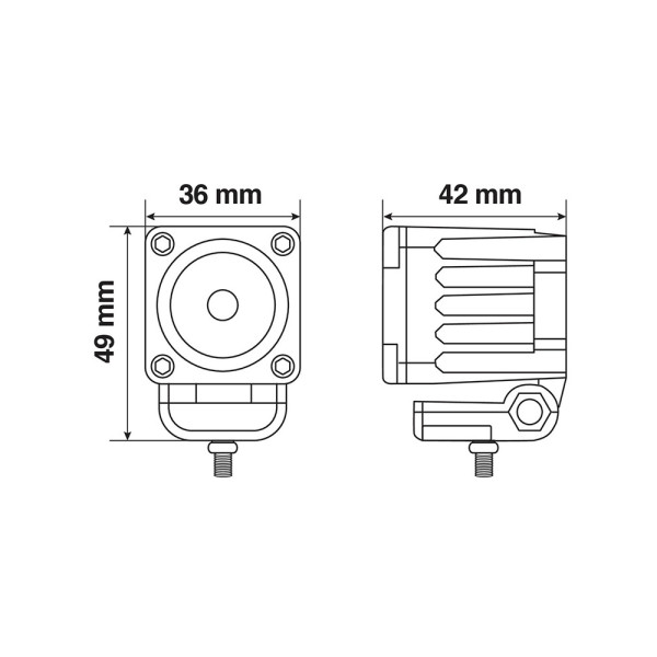 Додаткове світло Led Лампа WL-19 9/32 V