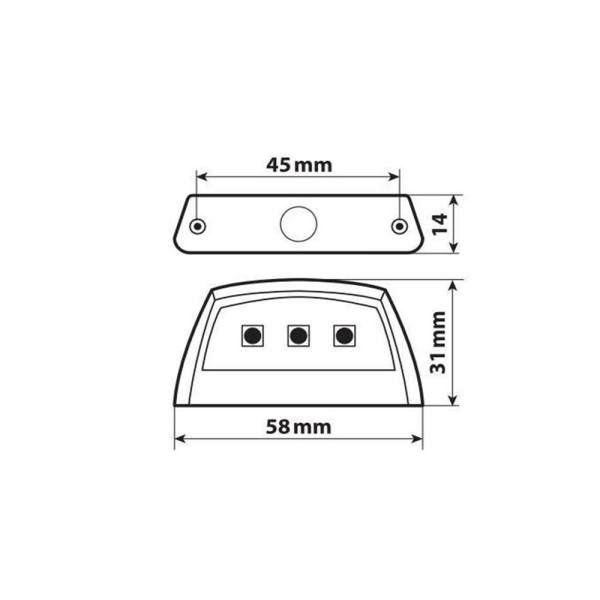 Світло номерного знака Led Лампа E-ion 12 V