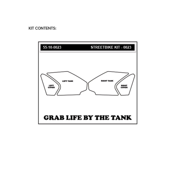 Бокові подушки Volcano на бак Stompgrip для Honda CBR1000RR (12-16) чорні