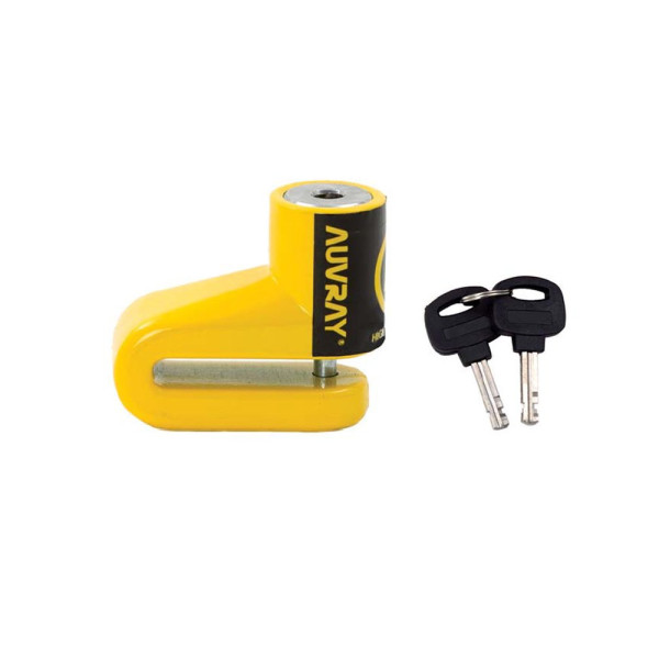 Блокування на диск AUVRAY - BD16 жовта, діаметр штиря 6mm