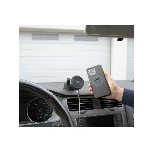 Тримач для телефону з бездротовою зарядкою Lampa Mag Wireless Orbit магнітний з присоскою