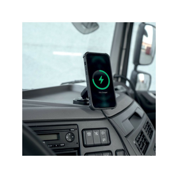 Тримач для телефону з бездротовою зарядкою Lampa Mag Wireless Orbit магнітний з присоскою