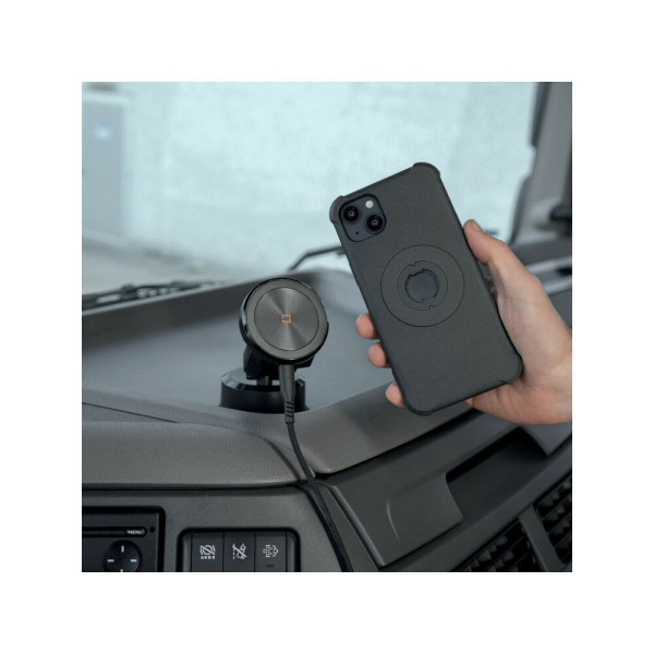 Тримач для телефону з бездротовою зарядкою Lampa Mag Wireless Orbit магнітний з присоскою