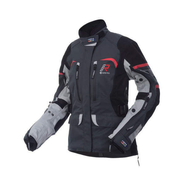 Жіноча текстильна мотоциклетна куртка Rukka Rimorina Pro чорна-червона