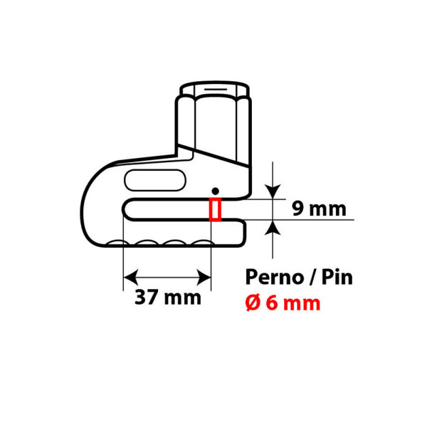 Блокування диска гальмівного Lampa стерженьØ - 6mm