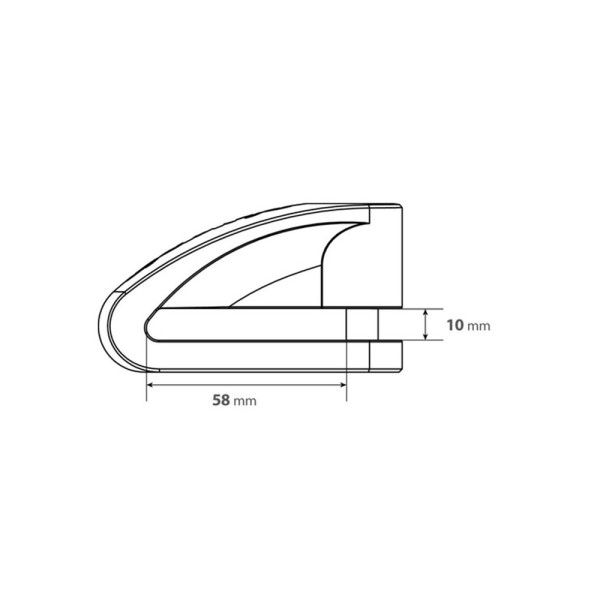 Disclock Лампа Stone чорний стержень: Ø 10 mm