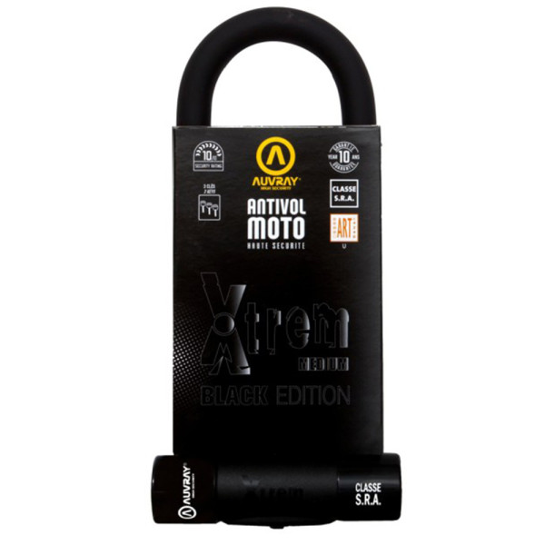Замок U-Lock AUVRAY XTREM MEDIUM Чорна версія 85 x 250 мм (клас S.R.A.)