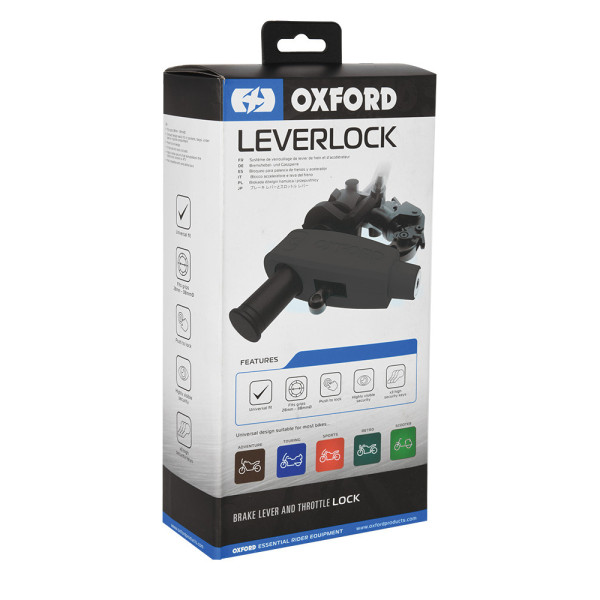 Антикрадіжний захист для важеля гальма Oxford чорний