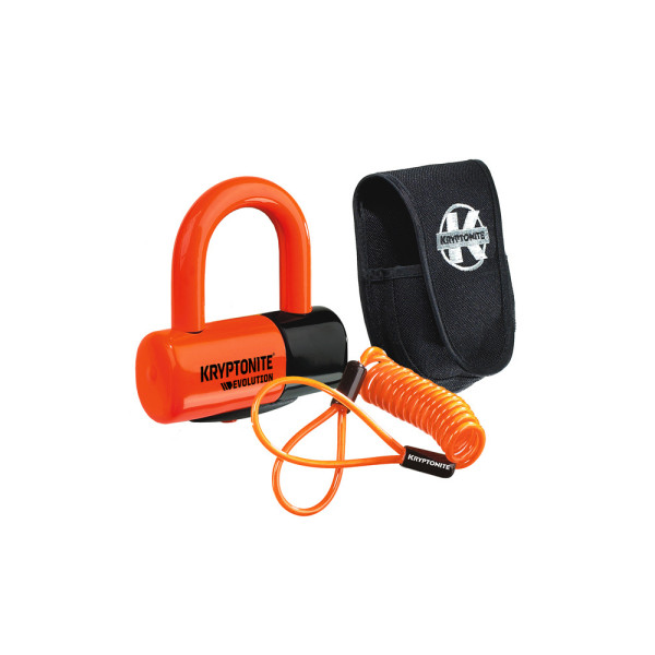 Блокування на дисковий тормоз Kryptonite Evolution Disc Lock Premium Pack помаранчева