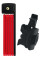 Складний замок ABUS Bordo Lite 6055/85 червоний з кріпленням SH