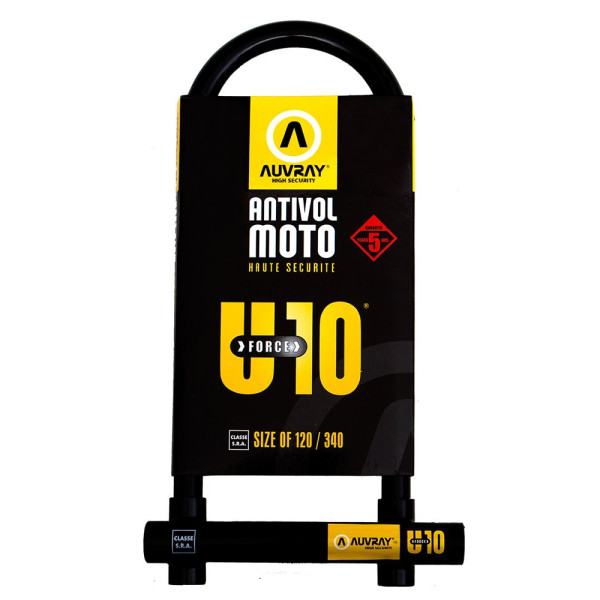 Замок U-Lock AUVRAY U-Force 10 120 x 340mm, діаметр стержня 18mm, клас S.R.A