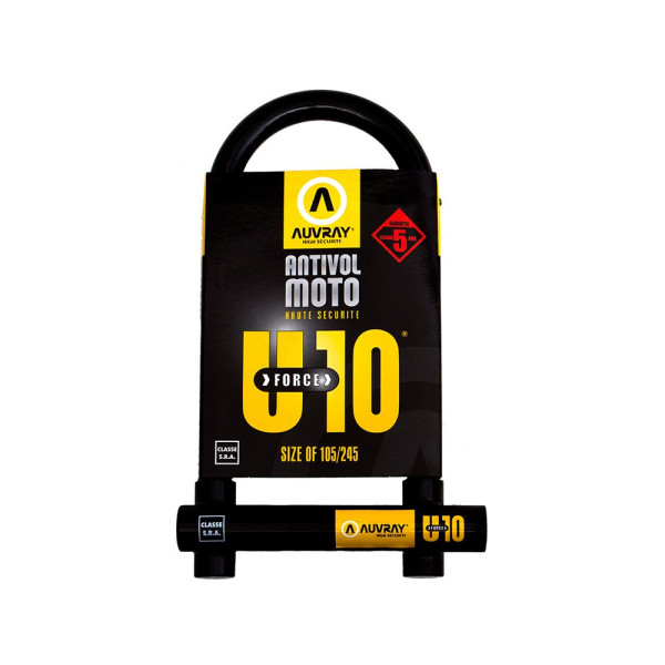 Замок U-Lock AUVRAY U-Force 10 105 x 245мм, діаметр стержня 18мм, клас S.R.A.