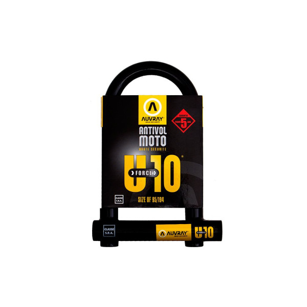 Замок U-Lock AUVRAY U-Force 10 95 x 194 мм, діаметр стержня 18мм, клас S.R.A.