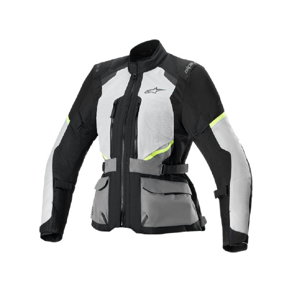 Жіноча текстильна мотоциклетна куртка Alpinestars Stella Andes Air Drystar® чорна-сіра