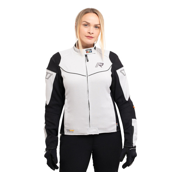 Жіноча текстильна мотоциклетна куртка Rukka Airgobina 2.0 чорна-сіра